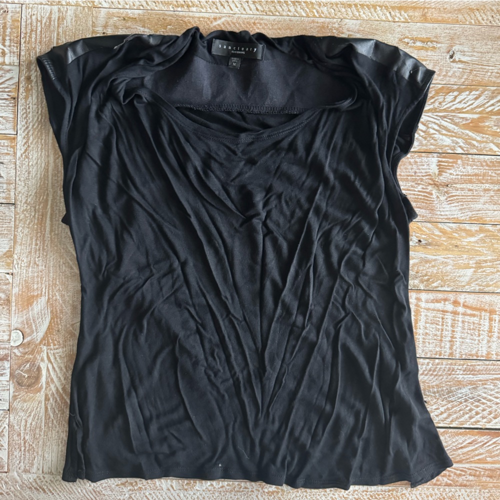✨Sanctuary Black Short Sleeve Shirt✨ ~M